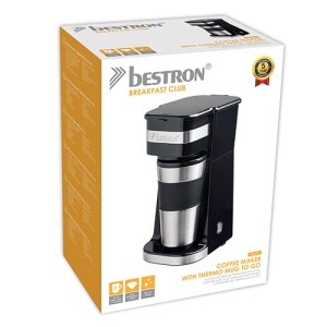 Cafetière 2 tasses 450w noir. coffee & tea - acm8007be - bestron au  meilleur prix