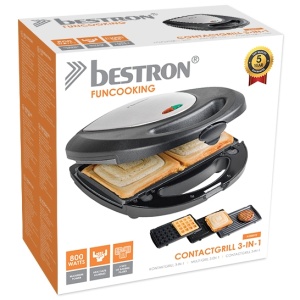 Bestron ARG200BW Griglia per raclette per 4 persone