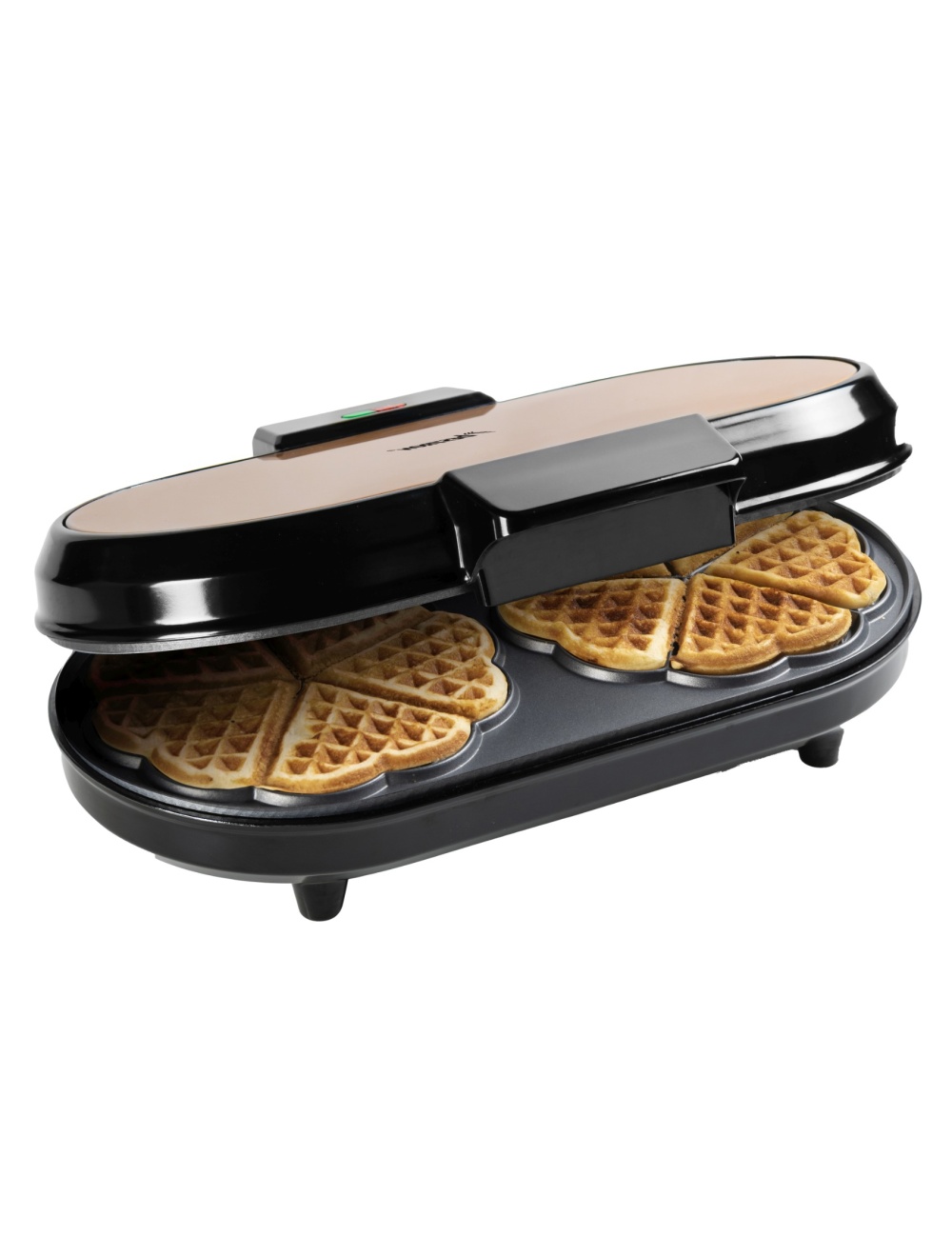 ADWM730CO Doppel-Waffeleisen für klassische Herzwaffeln