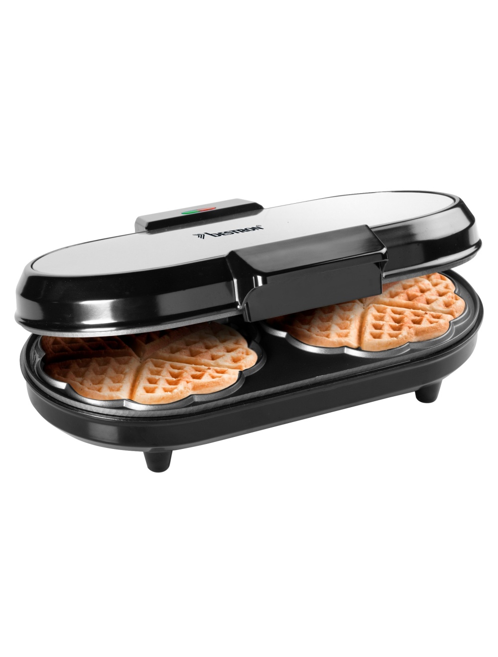 ADWM7300S Double waffle maker for classic heartshaped waffles
