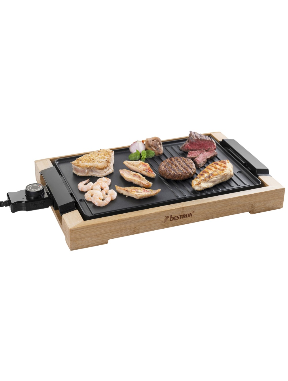 toespraak rand Ingang AG2000BB TEPPANYAKI GRILLPLAAT MET BAMBOE BEHUIZING