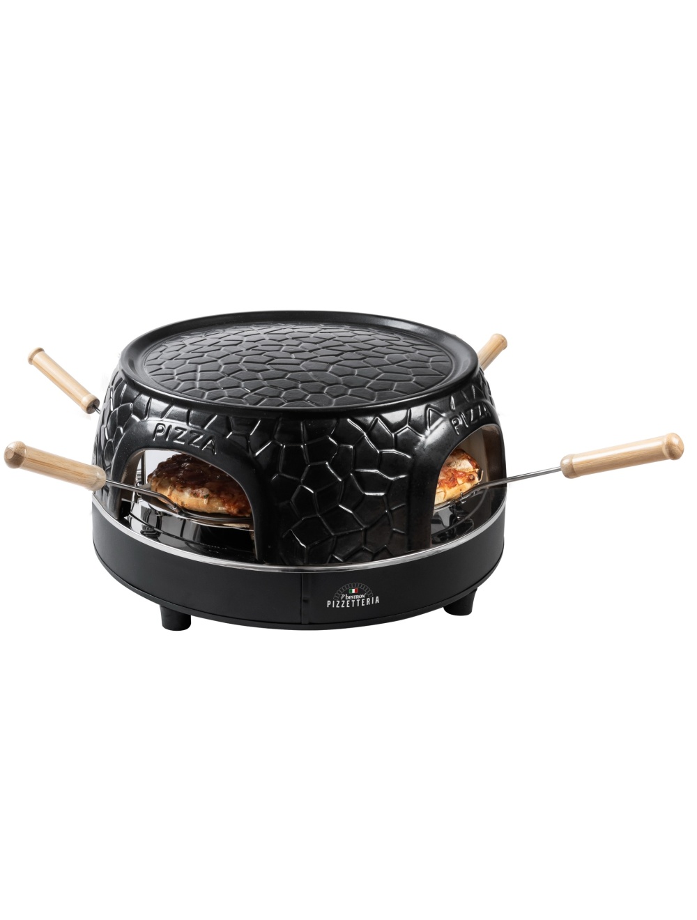 Bestron Forno Per Pizza APZ400Z - Grill Da 27cm, 1800W, Temperatura Fino A 230&deg;C