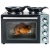 AOV31CP Mini kitchen (grill - oven with twin hotplate) with rotating spit and hot air circulation